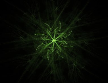 vitray çiçek veya kelebek, dijital fractal sanat tasarım