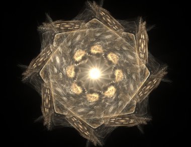 Soyut objektif parlama yer ya da zaman seyahat kavramı geçmiş