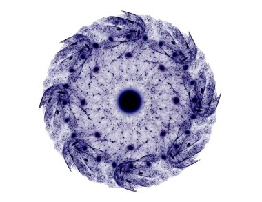 renkli fraktal Yüzükler, dijital sanat