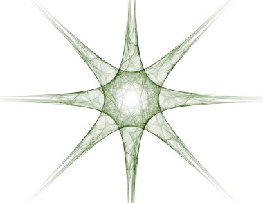 renkli fraktal Yüzükler, dijital sanat