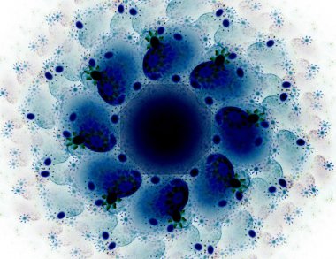 Soyut fraktal enkaz, yaratıcı grafik tasarım için dijital sanat