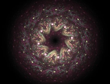 Soyut fraktal desen ve şekiller. Fraktal doku parmak izi.