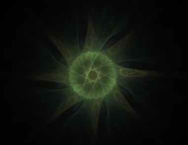 Soyut fraktal desen ve şekiller. Fraktal doku parmak izi.