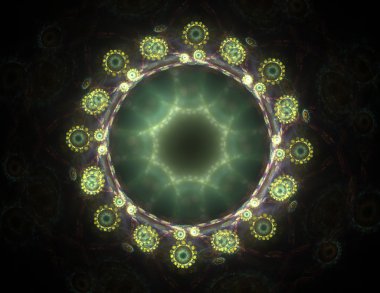 fraktal Radyal desen bilim teknoloji ve tasarım konusunda