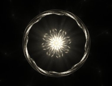 fraktal Radyal desen bilim teknoloji ve tasarım konusunda