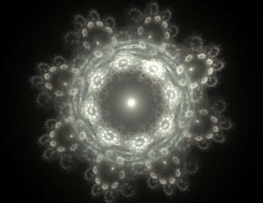 koyu arka plan beyaz bir toz bulutu soyut tasarım