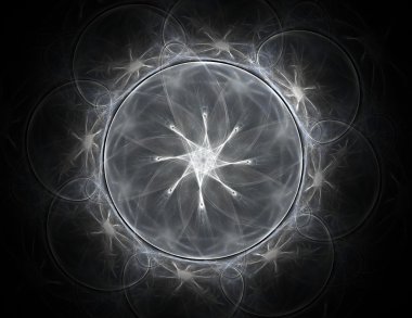 koyu arka plan beyaz bir toz bulutu soyut tasarım