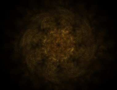 Temel parçacıklar serisi. Nükleer fizik ve grafik tasarımı konularında soyut fraktal formların etkileşimi.