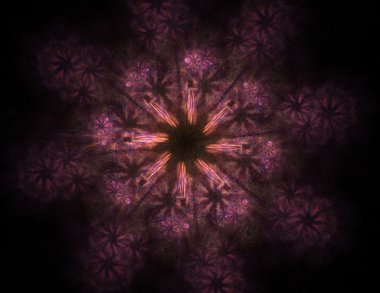 Soyut fraktal desen ve şekiller. Fraktal doku parmak izi.