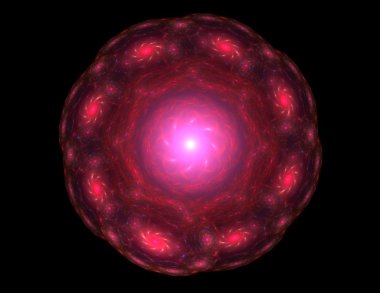 vitray çiçek veya kelebek, dijital fractal sanat tasarım