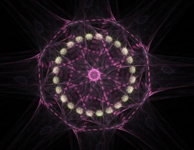 Soyut fraktal desen ve şekiller. Fraktal doku parmak izi.