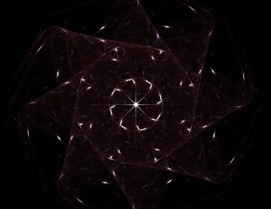 Soyut fraktal desen ve şekiller. Fraktal doku parmak izi.