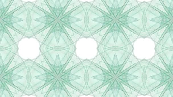 Mosaik fraktale geometrische Kaleidoskopie — Stockvideo