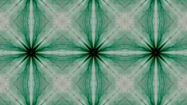 Мозаичная фрактальная геометрическая калейдоскопия — стоковое видео