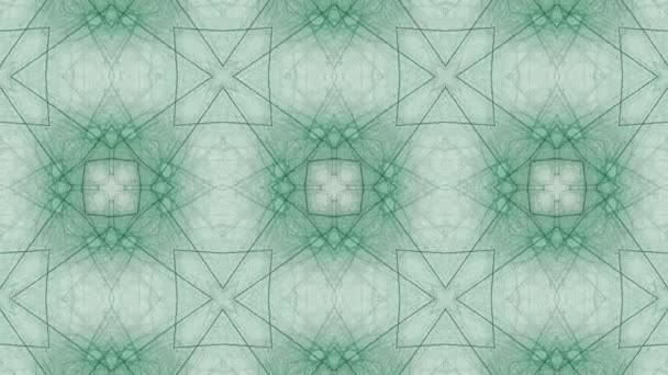 Mosaico fractal geométrico caleidoscópico — Vídeos de Stock