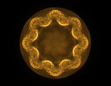 Soyut fraktal desen ve şekiller. Fraktal doku parmak izi.