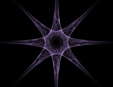 renkli fraktal Yüzükler, dijital sanat