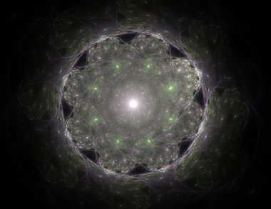 Soyut fraktal desen ve şekiller. Fraktal doku parmak izi.