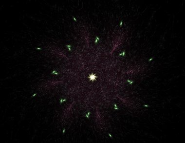 Soyut fraktal desen ve şekiller. Fraktal doku parmak izi.