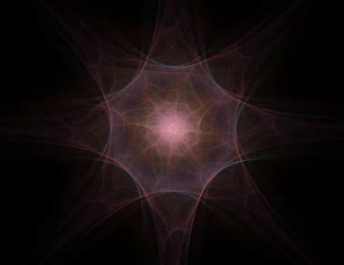 Soyut fraktal desen ve şekiller. Fraktal doku parmak izi.