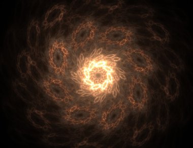 Soyut fraktal desen ve şekiller. Fraktal doku parmak izi.