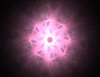 Bilim, teknoloji ve tasarım konularında fraktal radyal desen