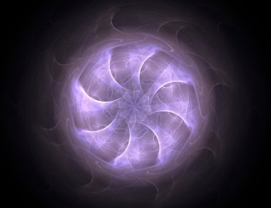 renkli fraktal Yüzükler, dijital sanat