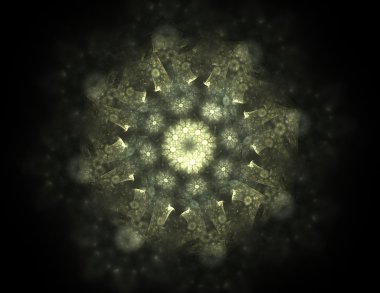 Soyut fraktal desen ve şekiller. Fraktal doku parmak izi.