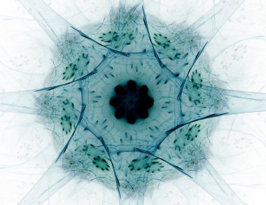 Parlak renkli fraktal alanı, yaratıcı grafik tasarım için dijital sanat 