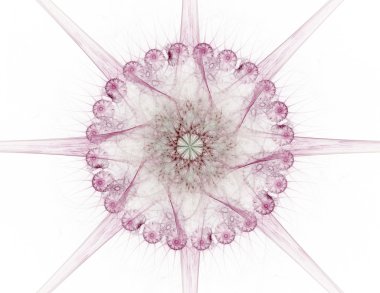 Soyut fraktal desen ve şekiller. Fraktal doku parmak izi.