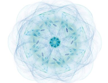 Konuyla ilgili soyut fraktal formlar grafik tasarım ve nükleer fizik bilim parçacıkların. Geometri kutsal fütüristik kuantum dijital hologram doku geliştirme dalga gerçeküstü tasarım.
