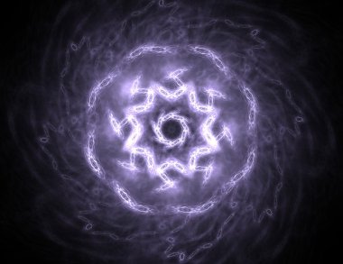 Konuyla ilgili soyut fraktal formlar grafik tasarım ve nükleer fizik bilim parçacıkların. Geometri kutsal fütüristik kuantum dijital hologram doku geliştirme dalga gerçeküstü tasarım.