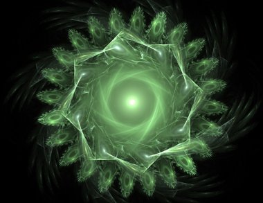 Soyut fraktal desen ve şekiller. Fraktal doku parmak izi.