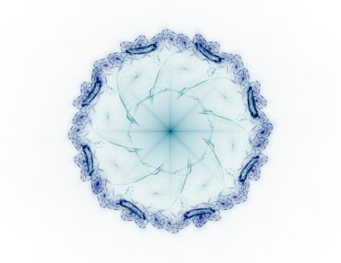 Soyut fraktal desen ve şekiller. Fraktal doku parmak izi.