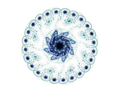 Parlak renkli fraktal alanı, yaratıcı grafik tasarım için dijital sanat 