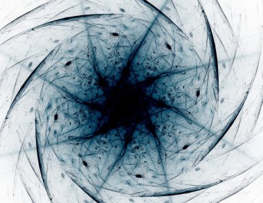 Bilim, teknoloji ve tasarım konularında fraktal radyal desen