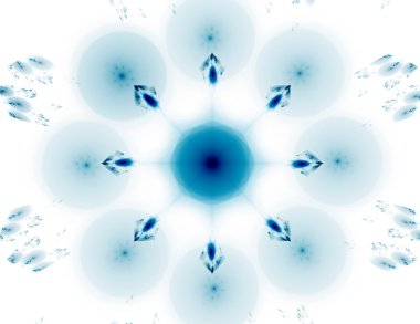 Parlak renkli fraktal alanı, yaratıcı grafik tasarım için dijital sanat 