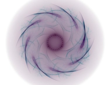 Bilim, teknoloji ve tasarım konularında fraktal radyal desen