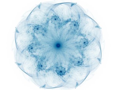 renkli fraktal Yüzükler, dijital sanat