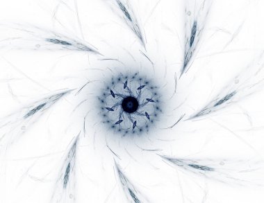 Bilim, teknoloji ve tasarım konularında fraktal radyal desen