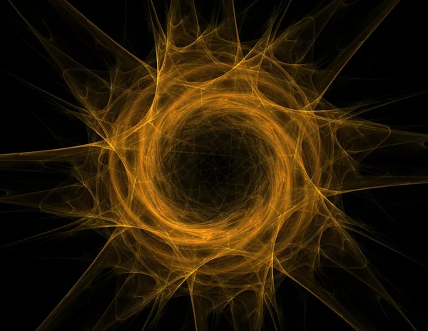 Серія елементарних частинок. Взаємодія абстрактних фрактальних форм на тему науки ядерної фізики та графічного дизайну . — стокове фото