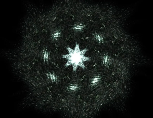 Illustratie van goud glinsterende sterren stof cirkel — Stockfoto