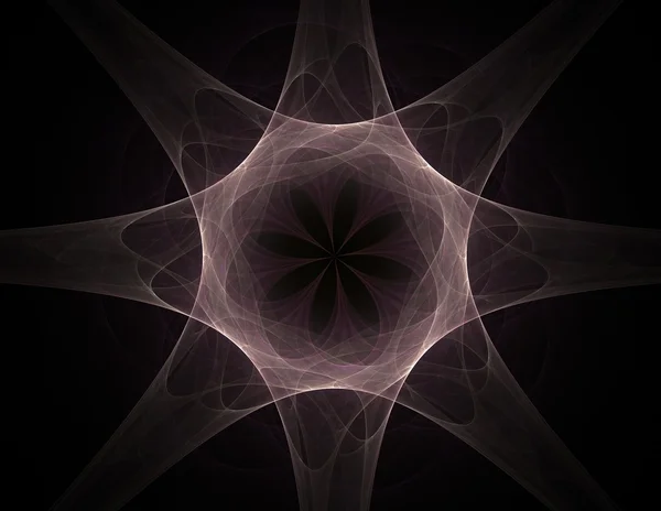 Anéis fractais coloridos, arte digital — Fotografia de Stock