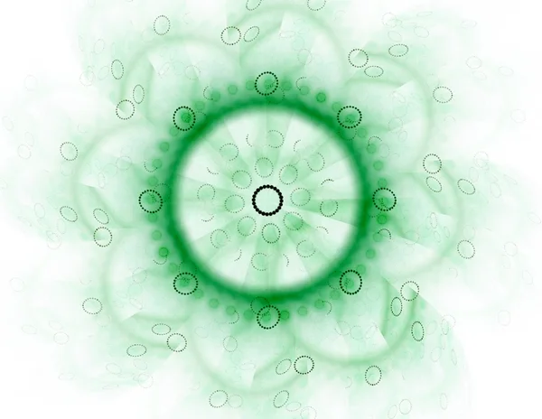 Elementära partiklar serie. Samspel mellan abstrakta fraktala former i ämnet kärnfysik och grafisk design. — Stockfoto