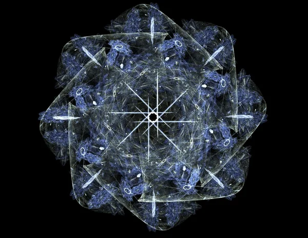 Bilim, teknoloji ve tasarım konularında fraktal radyal desen