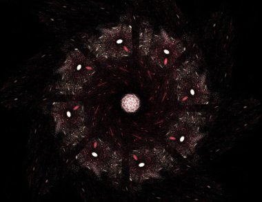 dantelli renkli clockwork desen, dijital fractal sanat tasarım