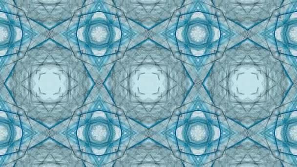 Mosaic fractal geometric kaleidoscopic — Stock Video