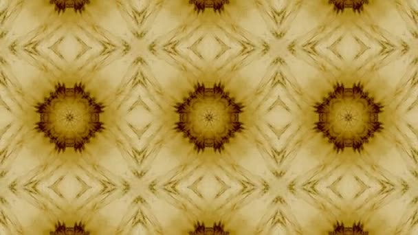 Мозаїка фрактальна геометрична калейдоскопічна — стокове відео