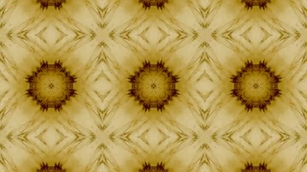 Mosaic fractal geometric kaleidoscopic — Stock Video