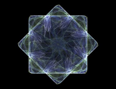 Soyut fraktal enkaz, yaratıcı grafik tasarım için dijital sanat